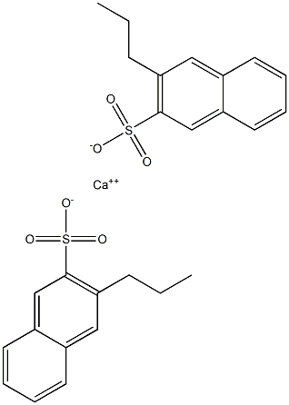 Bis(3-propyl-2-naphthalenesulfonic acid)calcium salt 구조식 이미지