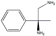 [S,(+)]-2-Phenyl-1,2-propanediamine 구조식 이미지