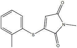 2-(2-Methylphenylthio)-N-methylmaleimide 구조식 이미지