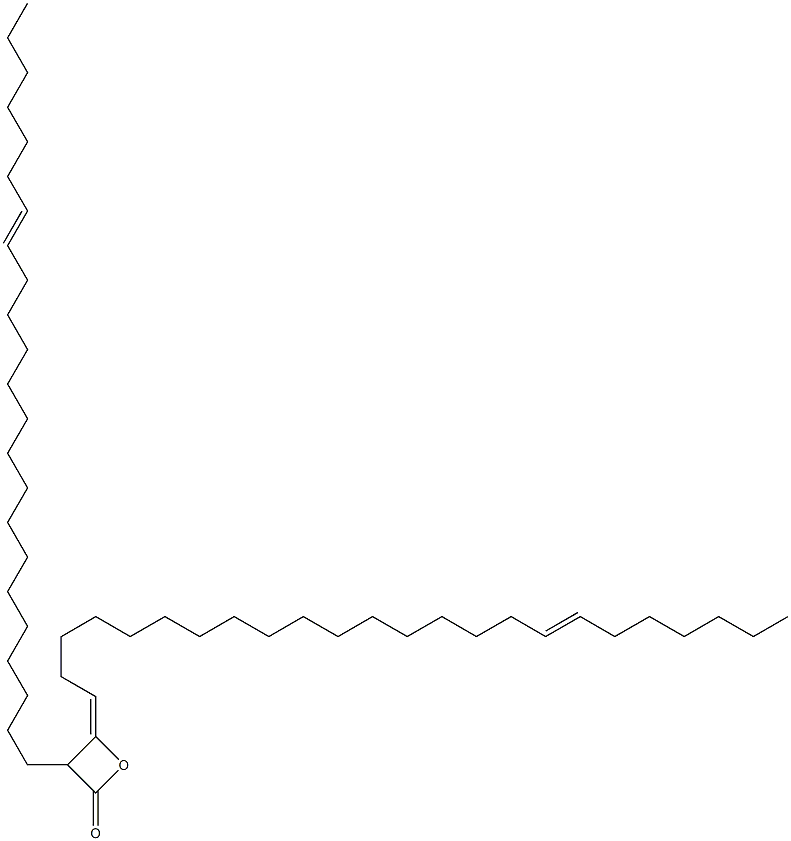 3-(16-Tricosenyl)-4-(17-tetracosen-1-ylidene)oxetan-2-one Structure