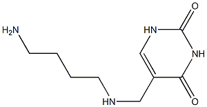 5-(4-Aminobutylaminomethyl)uracil 구조식 이미지