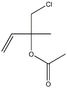 Acetic acid 1-chloromethyl-1-methyl-2-propenyl ester 구조식 이미지