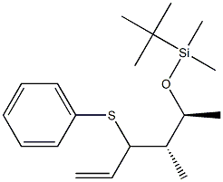 (4S,5S)-5-(tert-Butyldimethylsiloxy)-4-methyl-3-phenylthio-1-hexene Structure