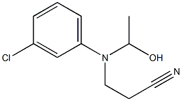 N-(2-Cyanoethyl)-N-(1-hydroxyethyl)-m-chloroaniline 구조식 이미지