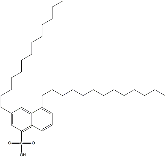 3,5-Ditridecyl-1-naphthalenesulfonic acid 구조식 이미지