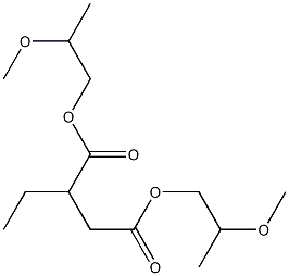 Ethylsuccinic acid bis(2-methoxypropyl) ester 구조식 이미지