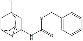 (3,5-Dimethyladamantan-1-yl)thiocarbamic acid S-benzyl ester 구조식 이미지