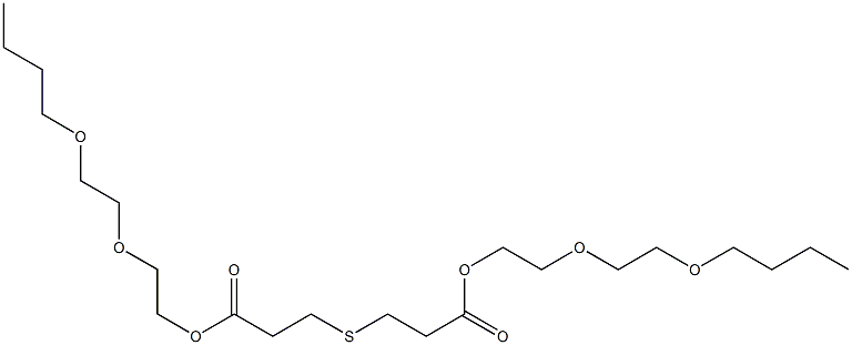 3,3'-Thiodipropionic acid bis[2-(2-butoxyethoxy)ethyl] ester 구조식 이미지
