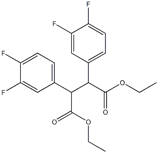 2,3-Bis(3,4-difluorophenyl)succinic acid diethyl ester Structure