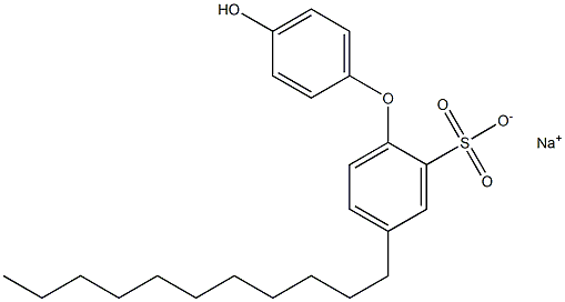 4'-Hydroxy-4-undecyl[oxybisbenzene]-2-sulfonic acid sodium salt Structure