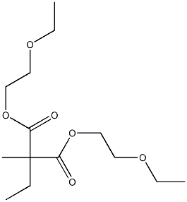 Butane-2,2-dicarboxylic acid bis(2-ethoxyethyl) ester Structure