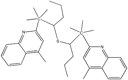 2-Methyl-2-(4-methyl-2-quinolinyl)propyl(2,2-dimethylethyl) sulfide Structure