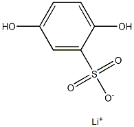 2,5-Dihydroxybenzenesulfonic acid lithium salt 구조식 이미지