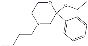 2-Ethoxy-4-butyl-2-phenylmorpholine 구조식 이미지