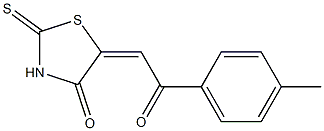 Dihydro-2-thioxo-5-[(4-methylbenzoyl)methylene]thiazol-4(5H)-one 구조식 이미지
