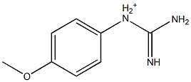 1-[4-Methoxyphenyl]guanidinium 구조식 이미지