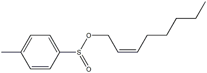 4-Methylbenzenesulfinic acid (2Z)-2-octen-1-yl ester Structure