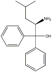 (+)-[(R)-1-Amino-3-methylbutyl]diphenylmethanol 구조식 이미지