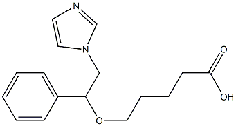 5-[2-(1H-Imidazol-1-yl)-1-phenylethoxy]valeric acid 구조식 이미지