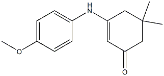 3-(4-Methoxyanilino)-5,5-dimethyl-2-cyclohexene-1-one Structure