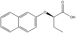 [R,(+)]-2-(2-Naphtyloxy)butyric acid Structure