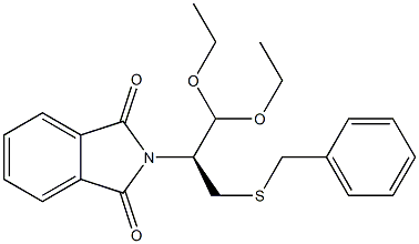 (+)-N-[(S)-3-Benzylthio-1,1-diethoxypropane-2-yl]phthalimide Structure