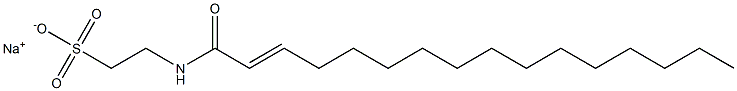 N-(2-Hexadecenoyl)taurine sodium salt Structure