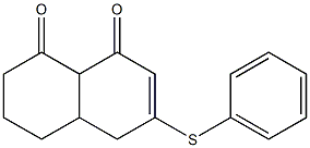 3-(Phenylthio)-4a,5,6,8a-tetrahydronaphthalene-1,8(4H,7H)-dione 구조식 이미지