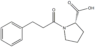 1-(3-Phenylpropionyl)-L-proline 구조식 이미지