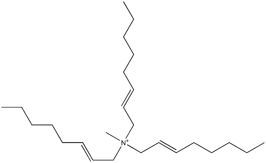 N-Methyl-N,N,N-tri(2-octenyl)aminium 구조식 이미지