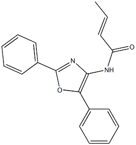 N-(2,5-Diphenyl-4-oxazolyl)-2-butenamide Structure