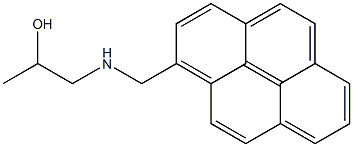 1-(2-Hydroxypropylaminomethyl)pyrene Structure