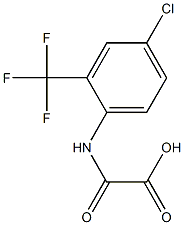 N-[4-Chloro-2-(trifluoromethyl)phenyl]oxamidic acid 구조식 이미지