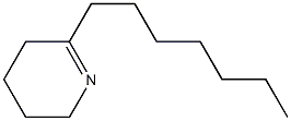 2,3,4,5-Tetrahydro-6-heptylpyridine Structure