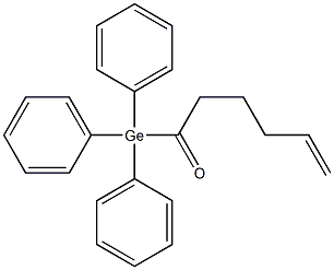 Triphenyl(1-oxo-5-hexenyl)germane 구조식 이미지