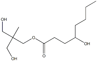 4-Hydroxyoctanoic acid 2,2-bis(hydroxymethyl)propyl ester Structure