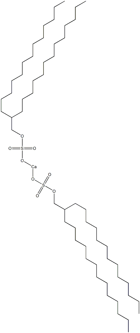 Bis(2-tridecylpentadecyloxysulfonyloxy)calcium Structure