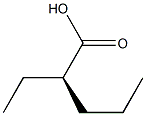 [R,(-)]-2-Ethylvaleric acid 구조식 이미지