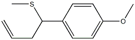 4-(4-Methoxyphenyl)-4-methylthio-1-butene 구조식 이미지