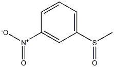 Methyl 3-nitrophenyl sulfoxide 구조식 이미지