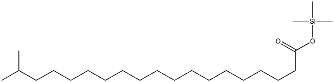 18-Methylnonadecanoic acid trimethylsilyl ester Structure