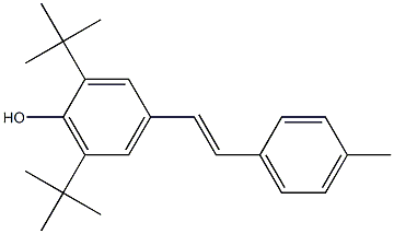 4-[(E)-2-(4-Methylphenyl)ethenyl]-2,6-di-tert-butylphenol 구조식 이미지