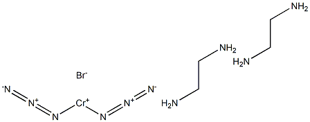 cis-Diazidobis(ethylenediamine)chromium(3+) bromide 구조식 이미지