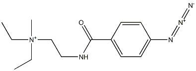 Methyldiethyl[2-[(4-azidobenzoyl)amino]ethyl]aminium 구조식 이미지