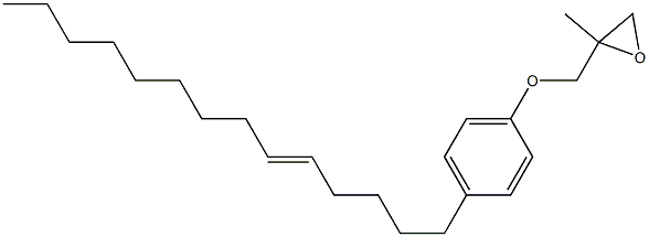 4-(5-Tetradecenyl)phenyl 2-methylglycidyl ether 구조식 이미지