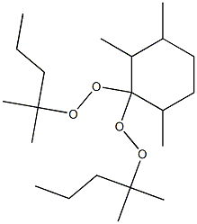 2,3,6-Trimethyl-1,1-bis(1,1-dimethylbutylperoxy)cyclohexane Structure