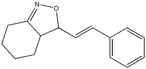 3,3a,4,5,6,7-Hexahydro-3-(2-phenylethenyl)-2,1-benzisoxazole 구조식 이미지