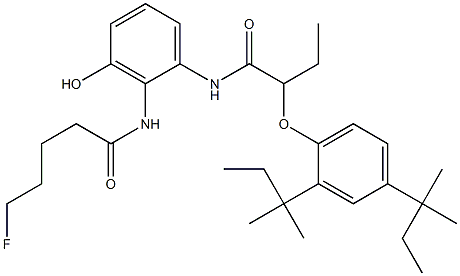 6-(5-Fluoropentanoylamino)-5-[2-(2,4-di-tert-amylphenoxy)butyrylamino]phenol Structure