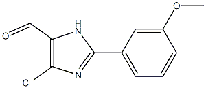 2-(3-Methoxyphenyl)-4-chloro-1H-imidazole-5-carbaldehyde Structure