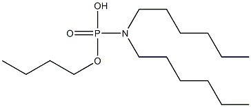 N,N-Dihexylamidophosphoric acid hydrogen butyl ester 구조식 이미지